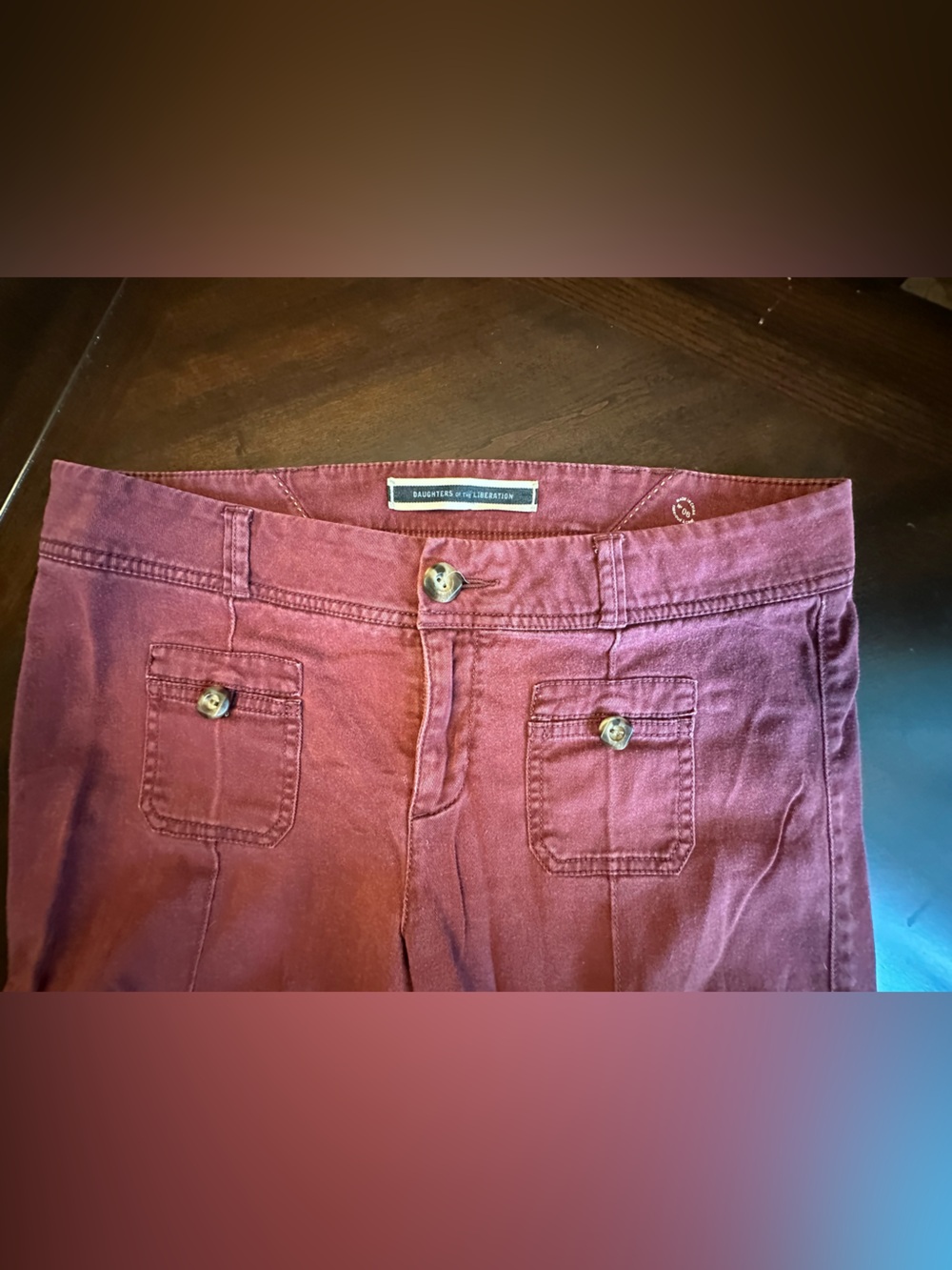 Daughters of the Liberation Burgundy Pants